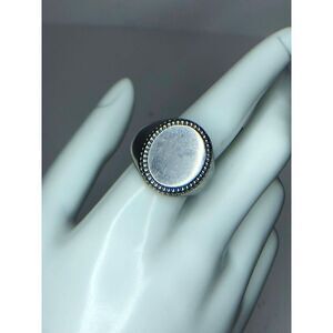 1178 Stainless steel chunky heavy  band rings mens sz 11 20grams
